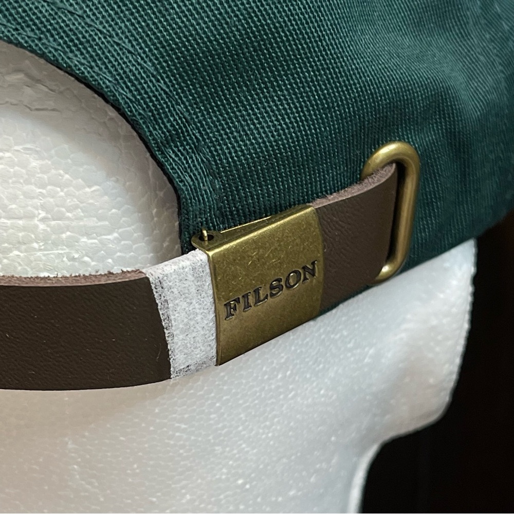 SOLD-Filson Limited Edition Smokey Bear Low Profile Hat Cap Green Mens Strapback - Picture 9 of 12